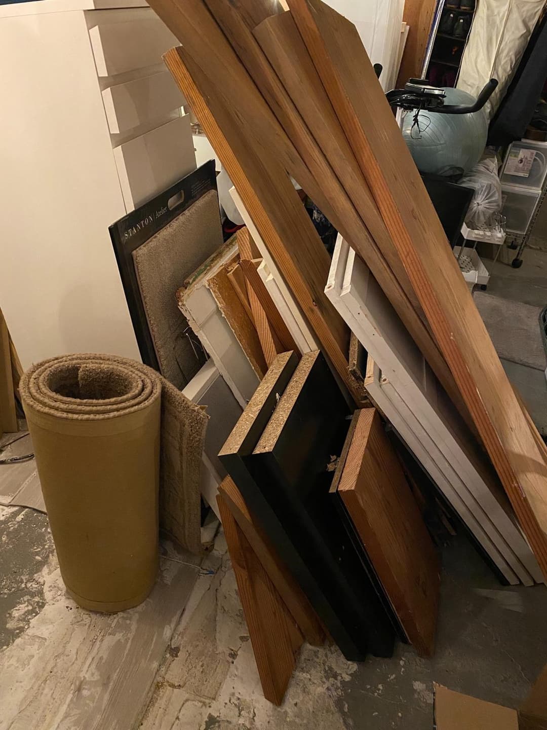 picture of pieces of wood that need to eb removed